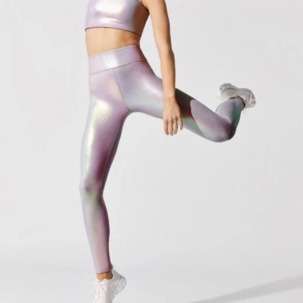 Carbon 38 Sterling Luminous High-Rise Full Length Leggings